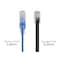 Monoprice Slim Cat6A Cable, PK10, 5 ft.Blue 15158 - alternate 4