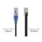 Monoprice Slim Cat6A Cable, PK10, 7 ft.Black 15161 - alternate 2
