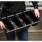 Tablecraft Cutlery Bin, 21.6"X12"X3.75", Hdpe, Blk 1524B - alternate 6
