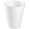 Dart Disposable Hot cup 6 oz. White, Foam, Pk1000 6J6 - alternate 2