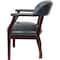 Boss Ivy League Executive Chair, Wood Back, 24 in W 26" L 31" H, Fixed, Vinyl Seat B9540-BE - alternate 2