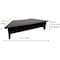 Victor Technology Victor High Rise Monitor Stand - 7.50" Height x 27" Width x 11.50" Depth - Wood, Laminate - Black DC050 - alternate 5
