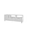 Manhattan Comfort Herald 53.15" TV Stand with 6 Shelves in White 159AMC6 - alternate 1
