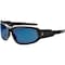 Ergodyne LOKI, Safety Glasses, Uncoated, Blue Mirror Lens, Black Frame, Full-Frame LOKI - alternate 5