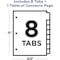 Avery Avery Ready Index Table of Contents Dividers 11132, 8-Tab Set 7278211132 - alternate 8