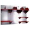 Wall Control Office Wall Organizer System Unit, Galv/Red 15-IOFC-300-GVR - alternate 6