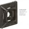 3M Cable Tie Base, Nylon 6/6, Black, 0.74 in L CTB75X75BKA-C - alternate 6