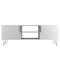 Manhattan Comfort Nolita 63" TV Stand with 6 Shelves in White 167AMC198 - alternate 8