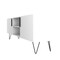 Manhattan Comfort Nolita 63" TV Stand with 6 Shelves in White 167AMC198 - alternate 2