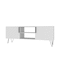 Manhattan Comfort Nolita 63" TV Stand with 6 Shelves in White 167AMC198 - alternate 1