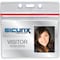 Sicurix ID Badge Holder, Horizontal, PK50 BAU 47830 - alternate 2