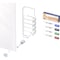 Ghent Dry Erase Board, Glass, 48 in, 72 in, No Frame Frame, White, Gloss HMYSN46WH - alternate 2
