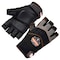 Proflex By Ergodyne Half Finger Mechanics Impact Gloves, M, Black, Breathable Spandex 900 - alternate 1