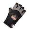 Proflex By Ergodyne Half Finger Mechanics Impact Gloves, M, Black, Breathable Spandex 900 - alternate 2