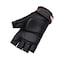 Proflex By Ergodyne Half Finger Mechanics Impact Gloves, M, Black, Breathable Spandex 900 - alternate 3