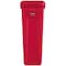 Rubbermaid Commercial Slim Jim 23 gal Rectangular Slim-Profile Plastic Can, Red, None, Plastic, 11 in 1956189 - alternate 2