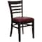 Flash Furniture Hercules Restaurant Chair, Wood Back, 17-1/4 in W 20" L 33-3/4" H XU-DGW0005LAD-WAL-BURV-GG - alternate 4