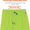 Ergodyne High Visibility Rain Pants, Polyester/Polyurethane Coating, Elastic Closure, Size 5XL 8915BK - alternate 6