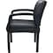 Boss Guest Chair, Black Seat, Black Back, 23 in W 27" L 34" H, Fixed, Vinyl Seat B9580BK-BK - alternate 3