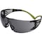 3M SecureFit 400, Safety Glasses, Anti-Fog & Anti-Scratch, Gray Lens, Black Frame, Frameless SF402AF - alternate 4