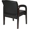 Office Star Collection: WD Visitors Chair, Black Seat, Black Back, 23" W 25-1/2" L 33-1/2" H, Fixed, Fabric Seat WD388-U6 - alternate 3