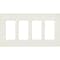 Lutron Designer Wall Plates, Number of Gangs: 4 Satin Finish, Biscuit SC-4-BI - alternate 2