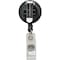 Baumgartens Reel, Badge, Retractable, Bk, PK25, Black, Plastic, Badge Holder, 25 PK 68424 - alternate 2