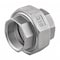 Zoro Select 304 Stainless Steel Union, 3/4 in x 3/4 in Fitting Pipe Size, Female NPT x Female NPT, Class 150 400U111N034 - alternate 2