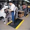 Notrax Antifatigue Mat, 5 ft L x 3 ft W, 1 in Thickness, Vinyl, Diamond Plate, Black/Yellow 979S0035YB - alternate 4