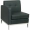 Office Star Collection: Wall Street Arm Chair, Espresso Seat, Espresso Back, 27" W 28-1/2" L 31" H, Leather Seat WST51LF-E34 - alternate 2