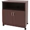 Lorell Mobile Machine Stand W/Shelf, Mahogany LLR60268 - alternate 4