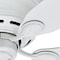 Hunter Decorative Ceiling Fan, 42 in Blade Dia, 5 Blades, 3 Speeds, 120V AC, White, 12.4" W 51059 - alternate 4