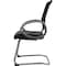 Boss Guest Chair, Black Back, 25 in W 24" L 39" H, Loop, Leather Seat B6409 - alternate 4