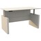 Safco Adjustable Desk Medina Height-Adjustable 72" Straight De, 36 in D X 49.3 in H, 72 in W X Laminate MNDSHA72TSS - alternate 6