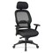 Office Star Executive Chair Managers Chair, Adjustable Arms, 19-3/4" to 22-1/2" Height, Mesh, Black 25004 - alternate 2