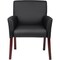 Boss Guest Chair, Black Seat, Black Back, 26 1/2 in W 26-1/2" L 35-1/2" H, Fixed, Vinyl Seat B619 - alternate 3