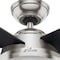 Hunter Decorative Ceiling Fan, 52 in Blade Dia, 4 Blades, 3 Speeds, 120V AC, Brush Nickel 59216 - alternate 5