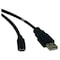 Tripp Lite USB 2.0 Cable, Hi-Speed A, Micro B, M/M, 6ft U050-006 - alternate 2