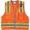 Ergodyne Orange Type R Class 2 Heavy-Duty Surveyo, solid polyester front and a 100% polyester mesh back 8254HDZ - alternate 8