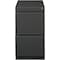 Lorell 15" W 2 Drawer Ff Mobile Pedestal FileLetter20", Charcoal, Letter LLR66910 - alternate 8