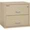 Fireking 25-3/16" W 2 Drawer Fire-Resistant Lateral File Cabinet, Parchment, Letter/Legal 2-3122-CPA - alternate 2