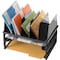 Officemate Letter Tray, Black, Plastic, 13 1/2 in W, 9 in L, 10 1/4 in H, 9.1" D, 7 Number of Compartments 22102 - alternate 4
