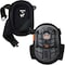 Ergodyne Knee Pad, Hard Shell, Gel, Foam Pad, Rubber Cap, Clip Closure, 2 Straps, Black, Universal 345 - alternate 2