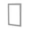 Ghent 1-Door Enclosed Whiteboard 24"x18", Aluminum Frame, Satin PA12418M-M1 - alternate 2