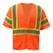 Gss Safety Hi-Vis Two Tone Short Sleeve Shirt, 100% Polyester Birdseye, Lime, M 5111-MD - alternate 1