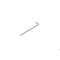 Gedore Hexagon Allen Key, 0.7mm 42 0,7 - alternate 6