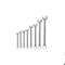 Gedore Combination Wrench Set, 8 pcs., 8-19mm, Offset: 10 Degrees 1 B-080 - alternate 3