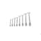 Gedore Combination Wrench Set, 8 pcs., 10-24mm, SAE or Metric: Metric 1 B-08 - alternate 3