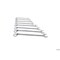 Gedore Combination Wrench Set, 8 pcs., 10-24mm, SAE or Metric: Metric 1 B-08 - alternate 4