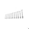 Gedore Combination Wrench Set, 11 pcs., 8-22mm, Finish: Chrome plated 1 B-011 - alternate 3